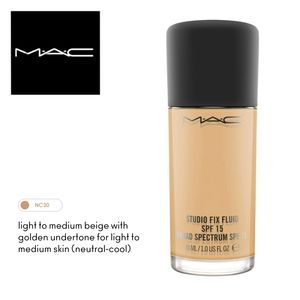 🆕️ MAC Studio Fix Fluid SPF15~NC30